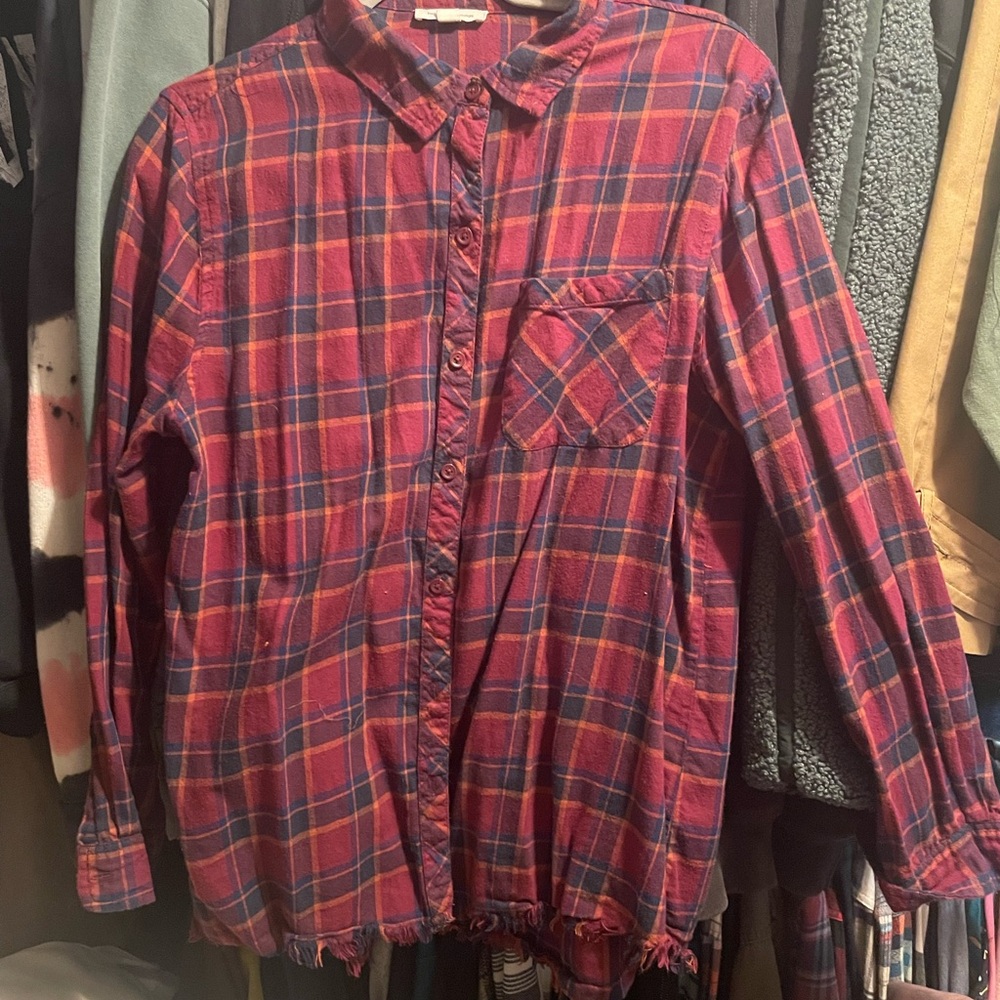 Flannel button down